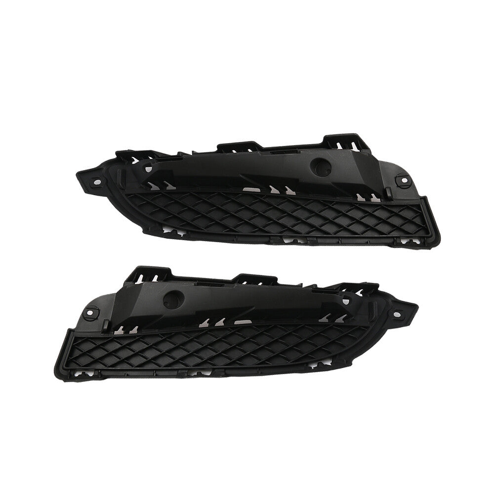 2Pcs Front Bumper Lower Grille Outside Cover Black Left Right for XF 2012-2013