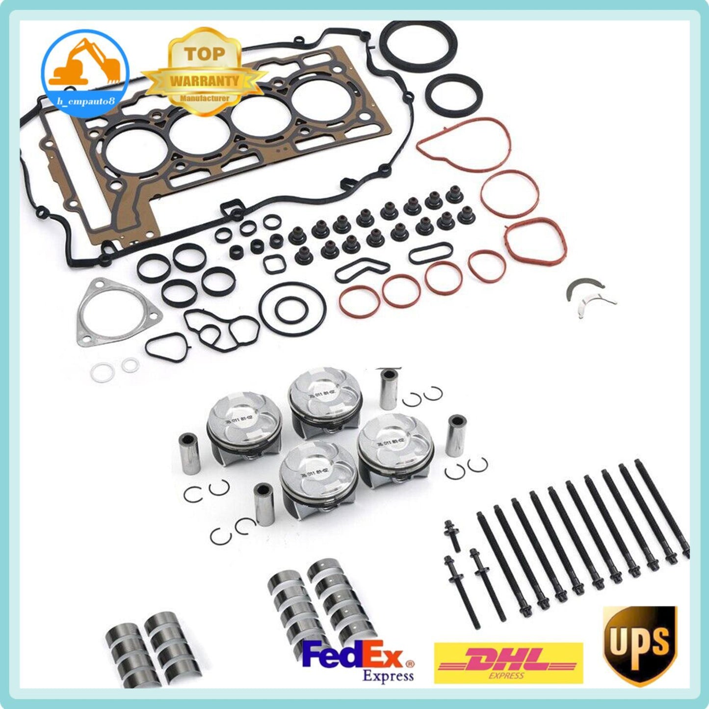 Engine Overhaul Set for BMW N13 N18 118i F20 F30 for MINI Cooper S R55 R56 R60 1.6T