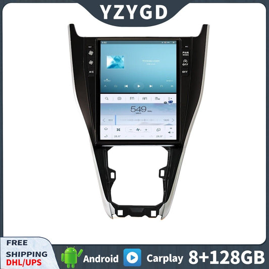 for Toyota Harrier 2013-2018 2Din Car Radio CarPlay Stereo Receiver Screen 128GB