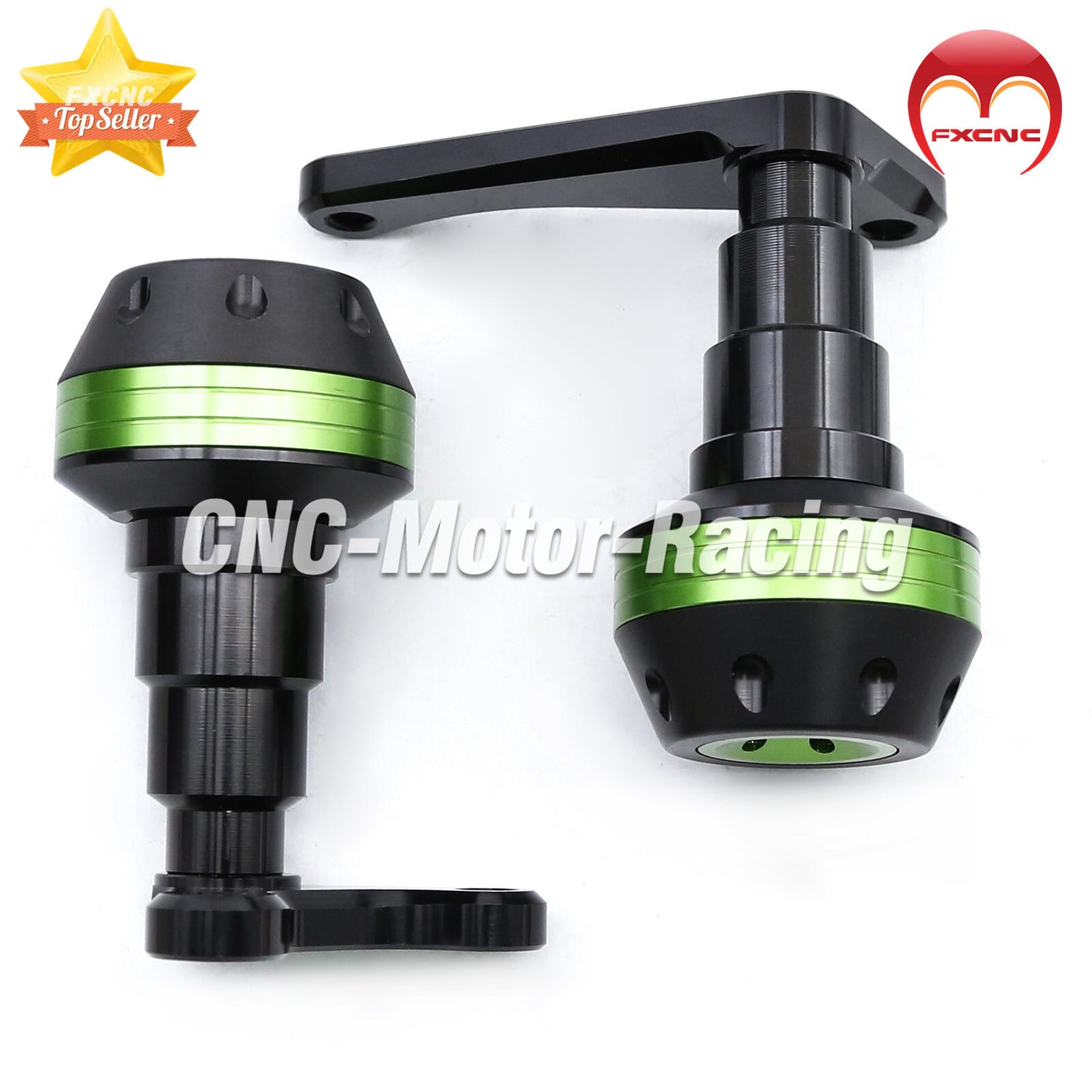 Suitable for Kawasaki ZX14R 2006-2011 CNC green frame collision slider pad drop protection