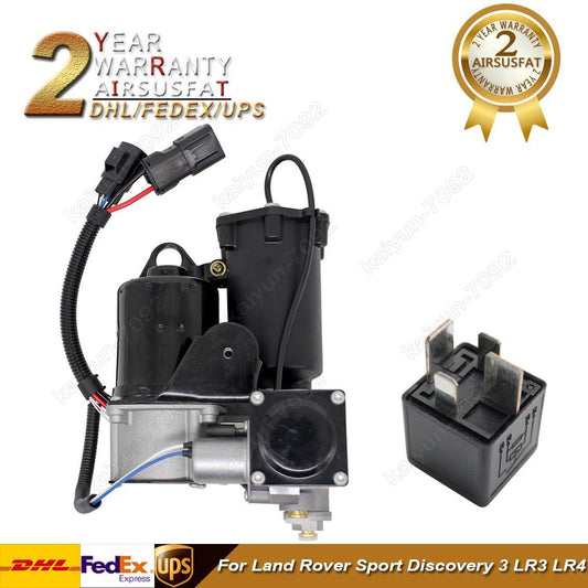 Air Compressor Pump W/ Relay Fit for Land Rover for Range Rover Sport LR3 LR4 LR023964