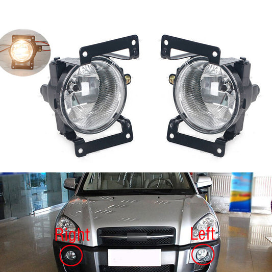 1 Pair for Hyundai for Tucson 2005-2009 Front Bumper Fog light Fog lamp With Bulb