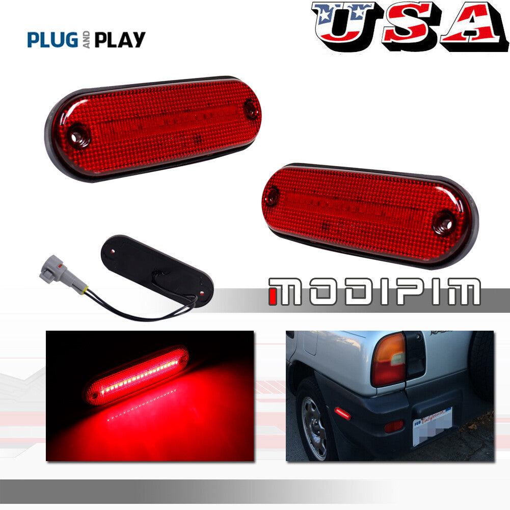 Red Reear fender side marker lights are suitable for 96-00 for Toyota Rav4 8175042010, 8176042010