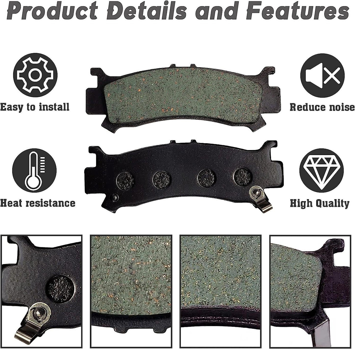 Brake Pads Front Rear for Honda Pioneer Talon 1000 1000R 1000-5 SXS 06451HL4-A01