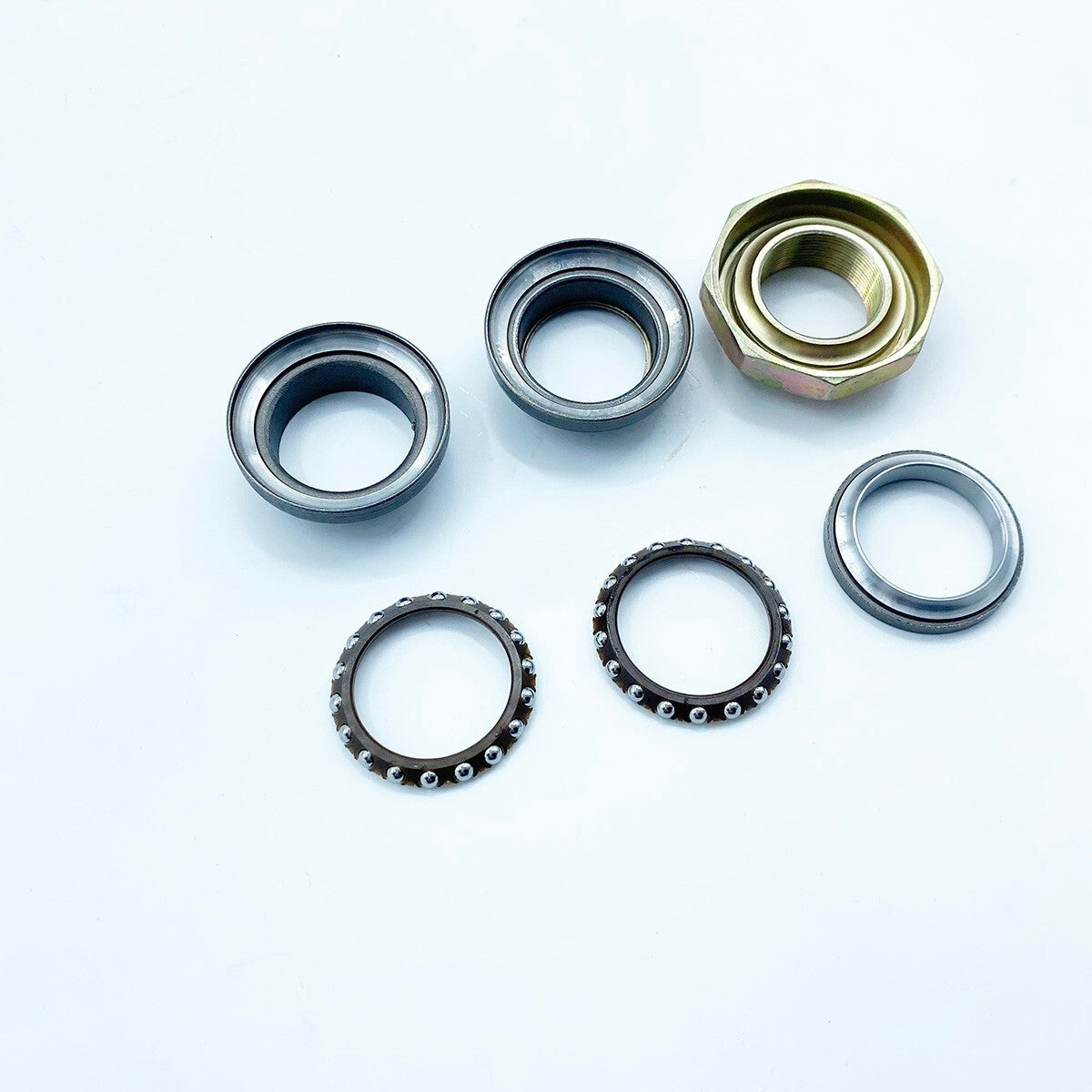 6Pcs Steering Stem Bearings Head Race Set for Yamaha PW50 PW 50 1981-2013