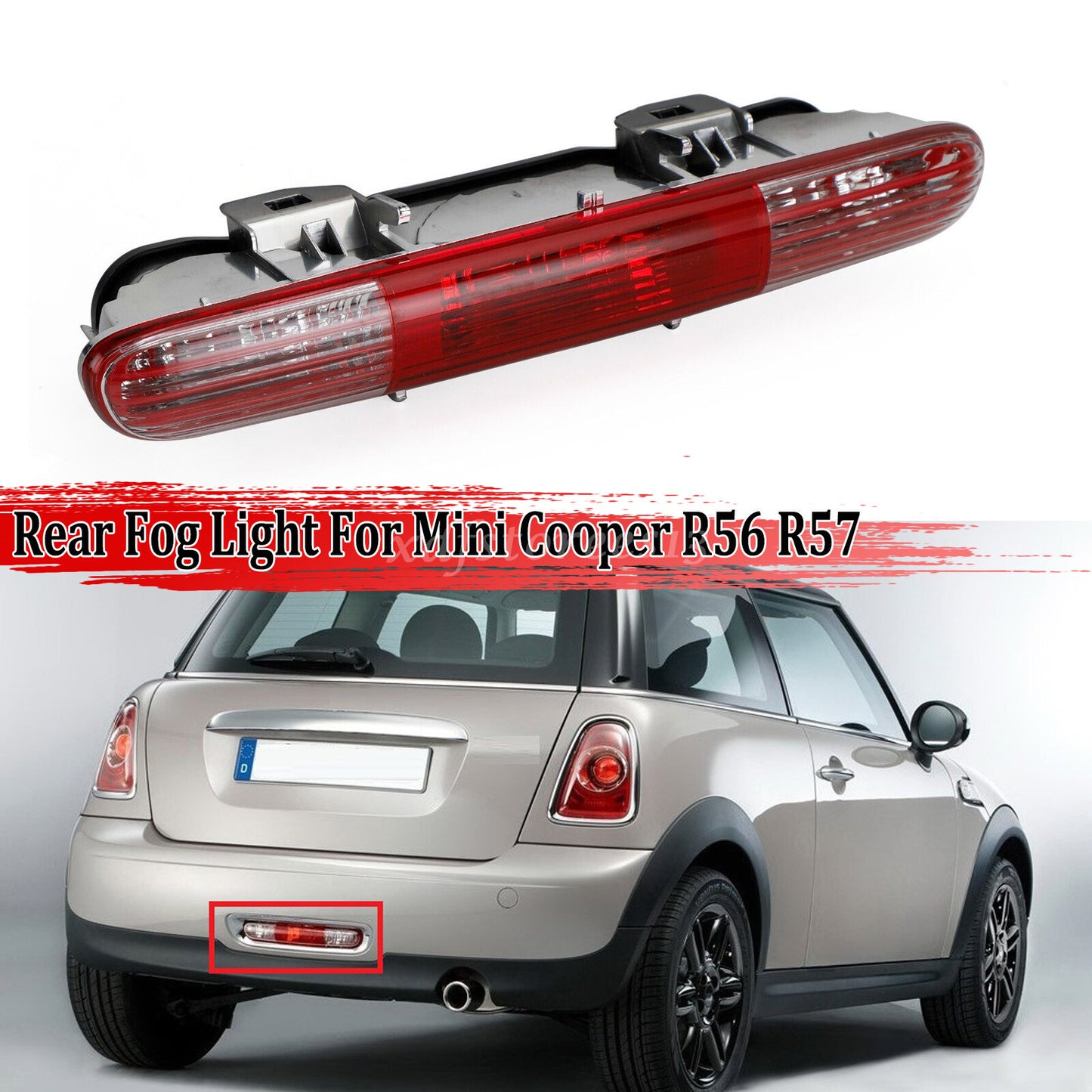 LED Rear Bumper Fog Light Reverse Brake Lamp for Mini Cooper R56 LCI R57 R58 R59