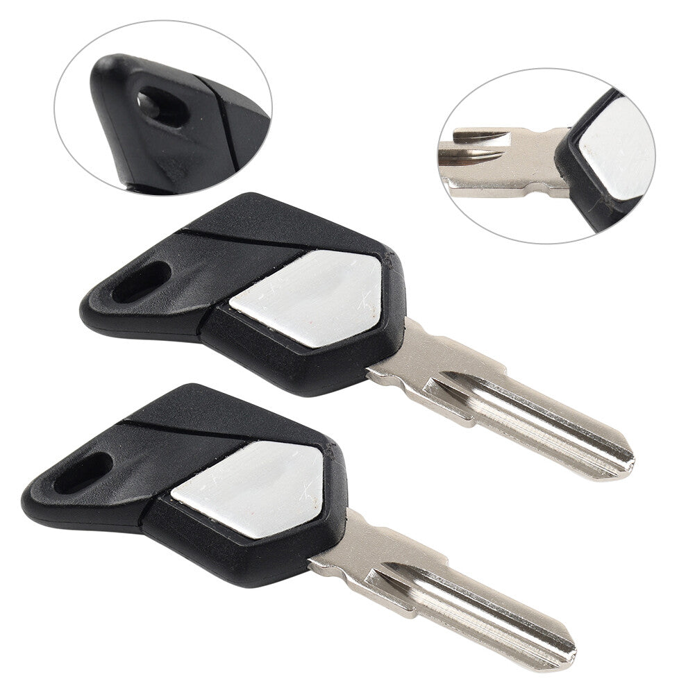 2x Motorcycle Uncut Blade Blank Key For MV Agusta F3 675 800/Brutale 675 800