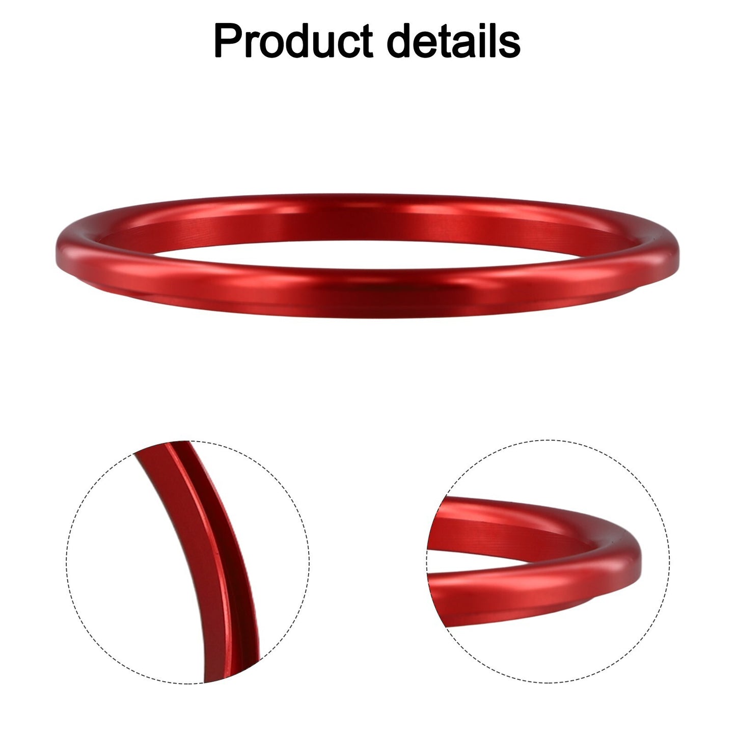 F55 5 Door Red Steering Wheel Center Ring Cover Trim for MINI For Cooper