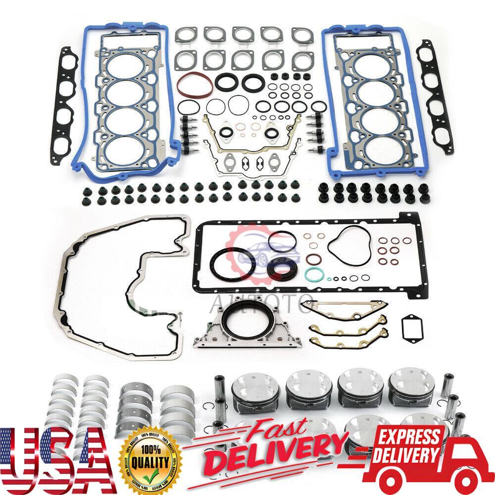 Engine Rebuild Pistons Gaskets Overhaul Kit Fits for BMW E63 E66 X5 550i N62B48
