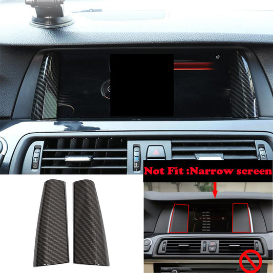 Carbon Fiber ABS Center Console GPS Navigation Trim for BMW 5 Series F10 2014-17