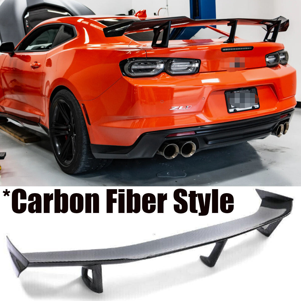 Carbon Fiber Rear Wing Trunk Spoiler for Chevy Camaro 2016-2022 ZL1 1LE Style