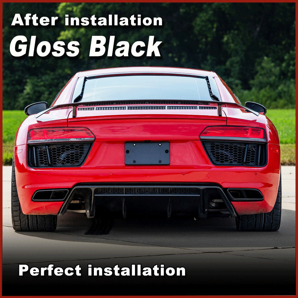 Fit for AUDI R8 V10 Coupe 2016-2019 Gloss Black Rear Trunk Spoiler Boot Lid Wing