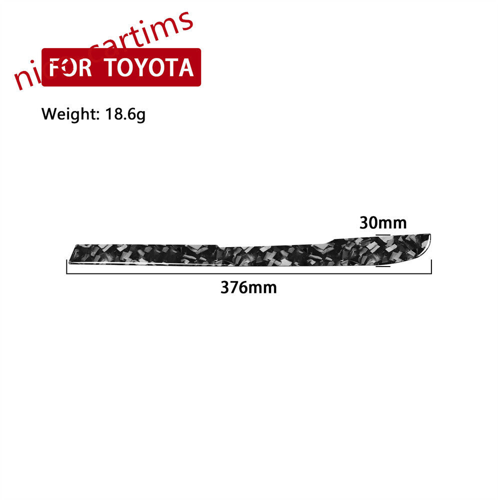 Fit For Toyot@ Hilux Revo 2015-21 RHD Center Air Vent Outlet Cover Forged Carbon
