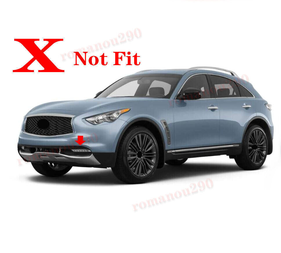 for INFINITI QX70 2014-2017 LED Daytime Running Lights Front Bumper Fog Lamps 2P