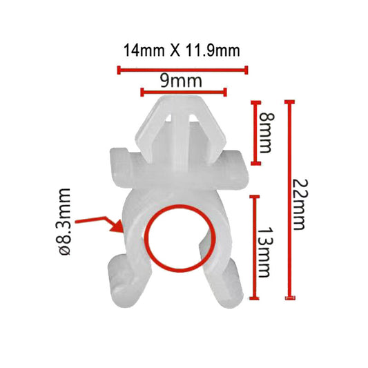 15-piece push-type retainer fastener extension rivets suitable for Mercedes-Benz 0019902292