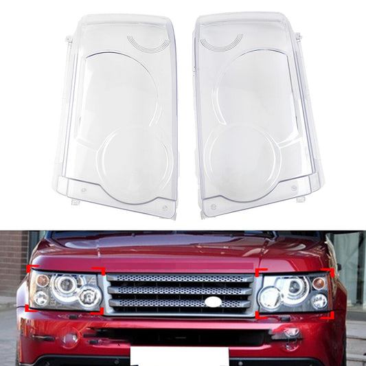 Headlight Lens Cover Lampshade Shell for Land Rover for Range Rover Sport 2005-2009