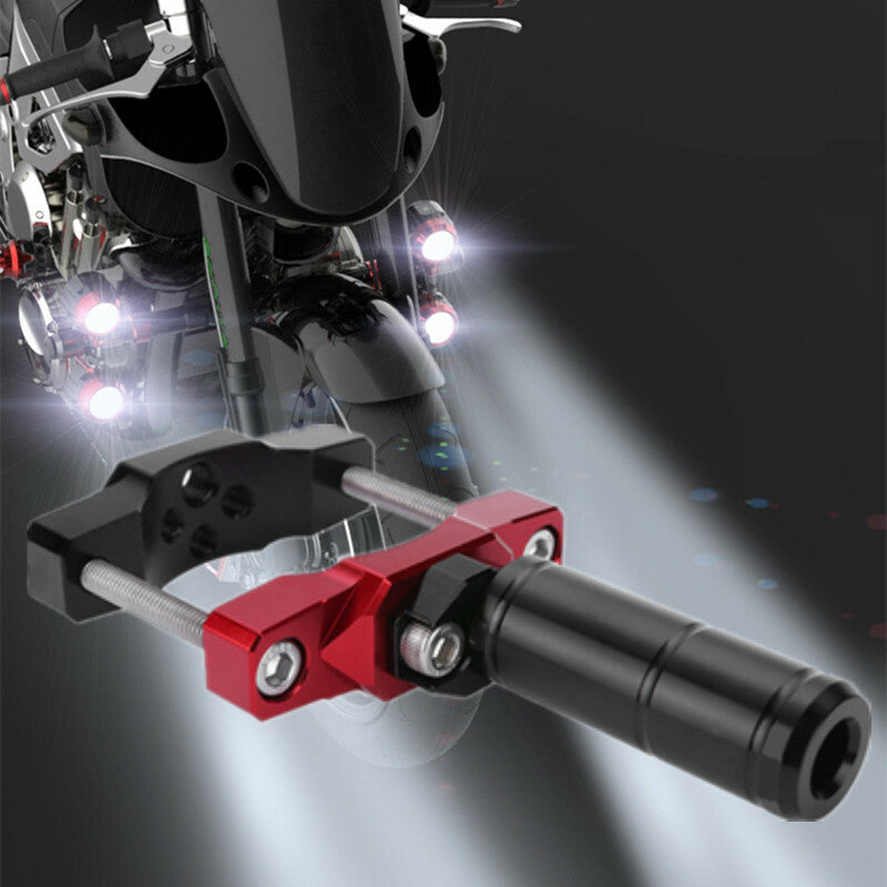 1Pc Motorcycle Aluminum Alloy Extension Bar Rod Light Bracket Branch Lamp Holder
