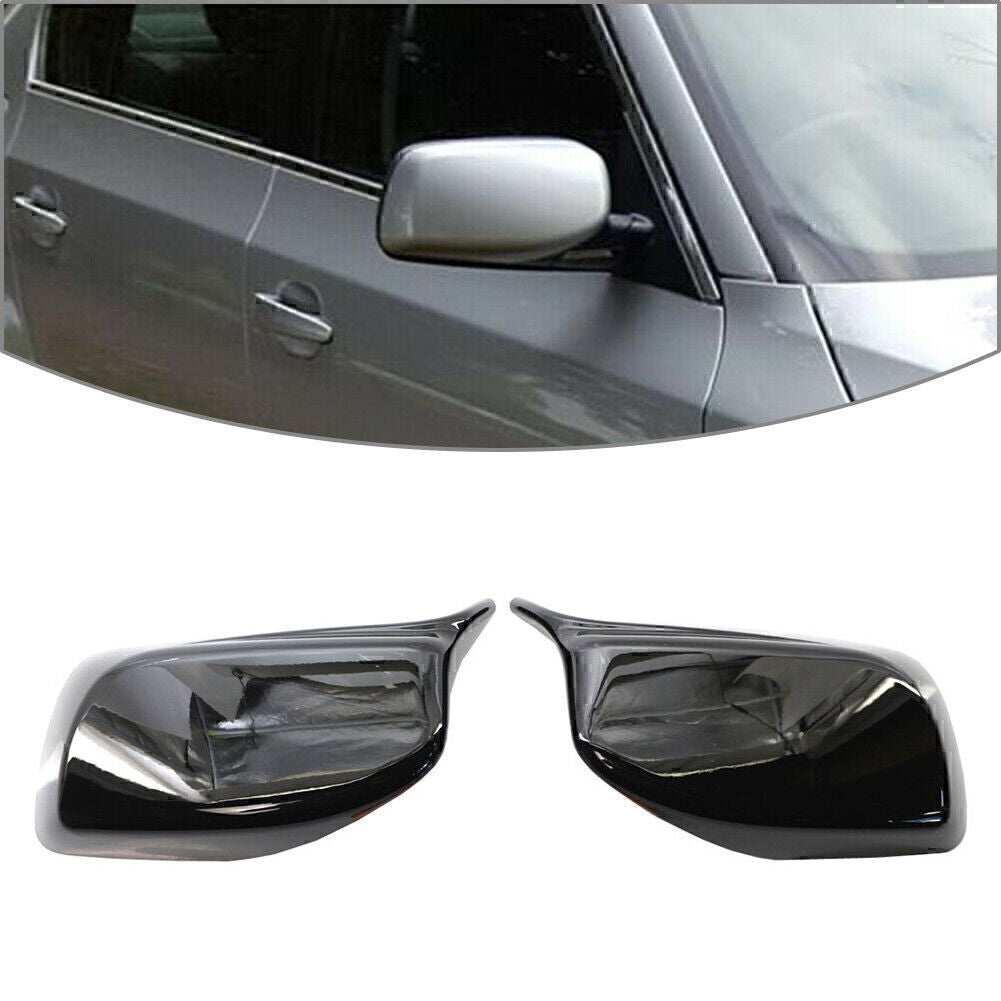 Pair for BMW E60 E61 2004-2007 Rear View Mirror Cover Trim Without Removal Tool