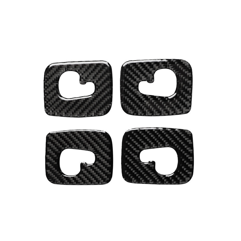 4x Car Roof Hook Panel Trim Interior Carbon Fiber Sticker for Audi Q7 2016-2019