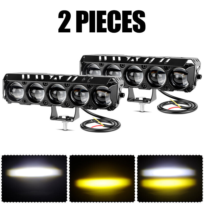 2x 24W LED Work Light Bar Fog Driving Lamp Spot Pods Car SUV ATV Yellow White