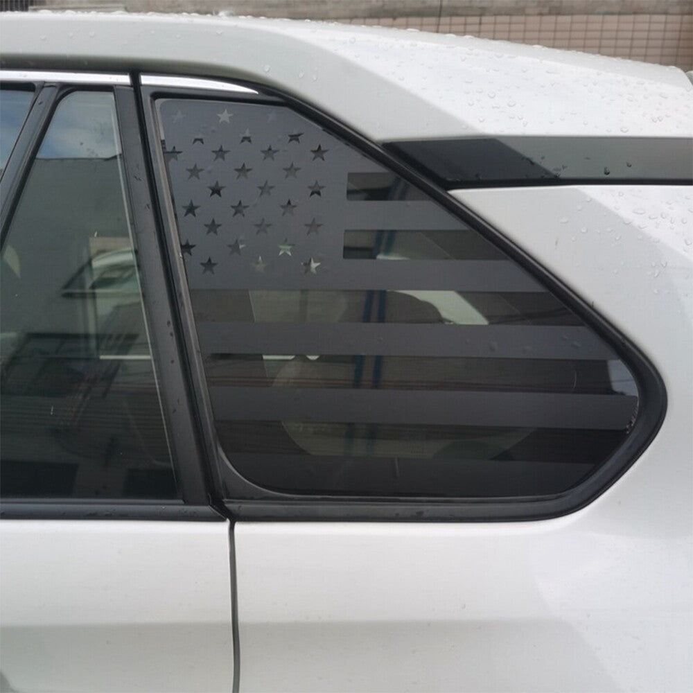 2pcs/set Flag PVC Sticker Rear Side Window Decal for Toyota Rav4 2019