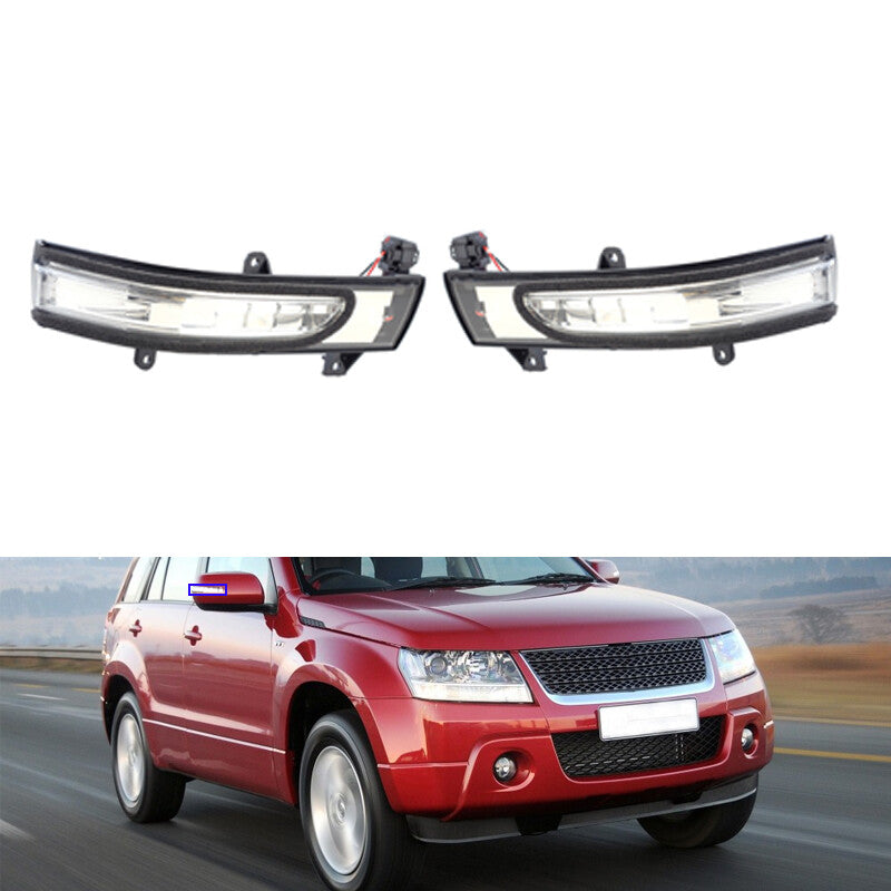 Pair Rear View Mirror Turn Signal Lamp Fit for Suzuki Grand Vitara 2007-2014