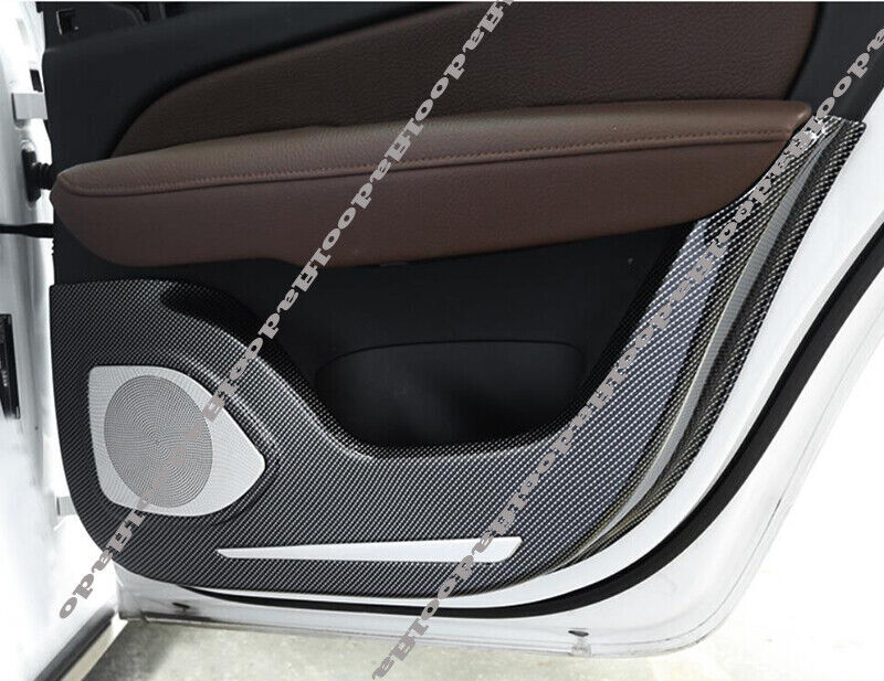 for Volvo S60 19-23 Carbon Fiber ABS Inner Door Anti-Kick Protection Cover Trim