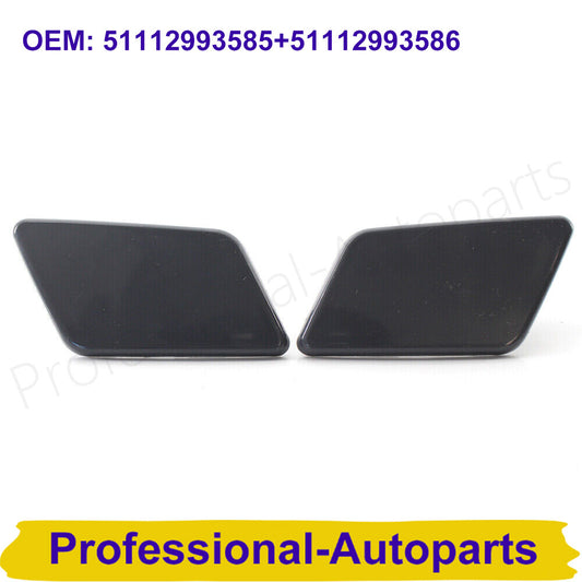 Front bumper headlight washing machine spray nozzle cover for BMW X1 E84 2009 - 2012
