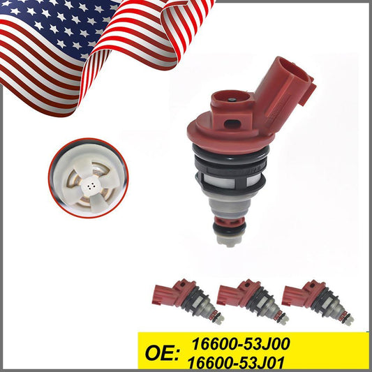 Set of 4 Fuel Injectors for Nissan 240sx Altima Sentra G20 2.4L 2.0L 16600-53J00