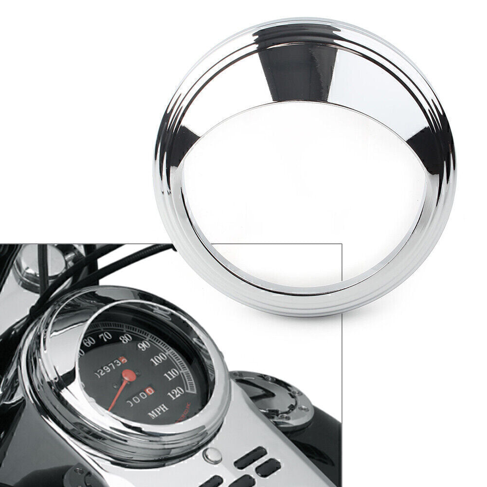 5 Speedometer Gauge Bezel Covers Trim Ring Visor Fit for Harley Road Glide Chrome