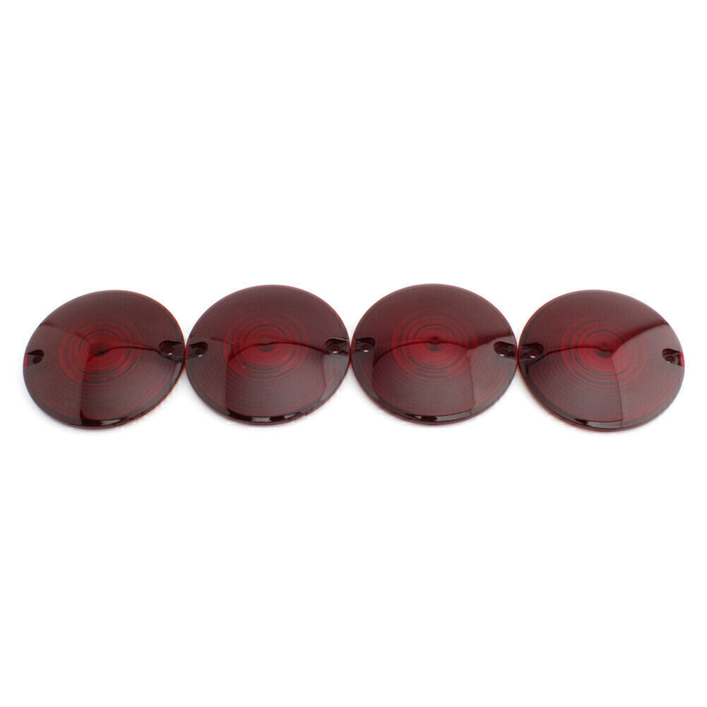 for Harley Davidson Electra Glide 4x Turn Signal Light Cover Red Lens