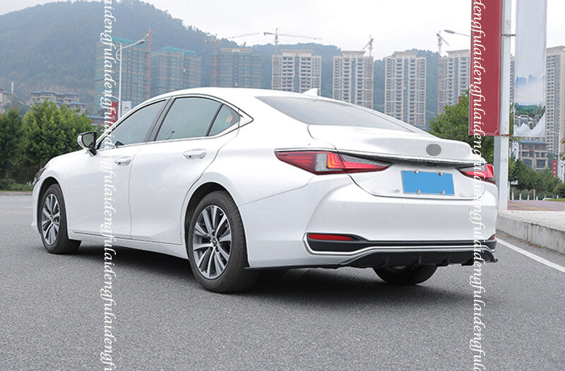 for Lexus ES350/300H/250 19-22 Black Rear Bumper Spoiler Lip Diffuser Trim Cover