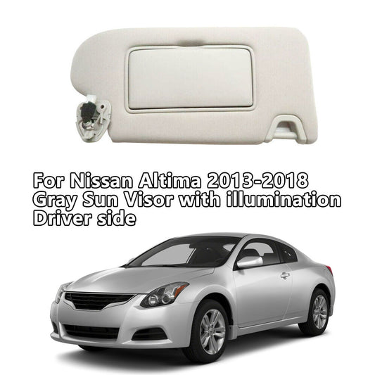 Suitable for Nissan Altima 2013-2018, grey sun visor with illuminated driver side
