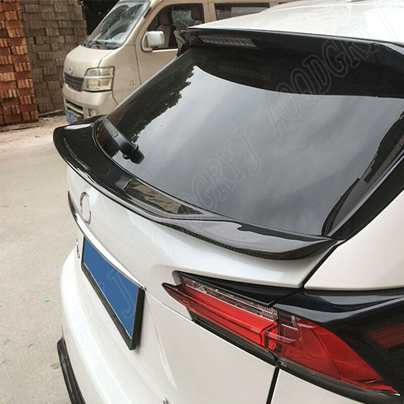 for Lexus NX200T 300H 2015-2017 Carbon Rear Trunk Tailgate Cover Middle Wing Lip