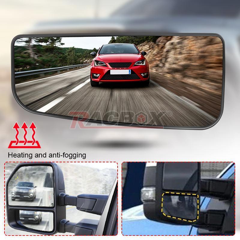 Tow Mirror Glass Lower Heated Driver Side For 2015-2022 F150 F250 F350 F450 F550