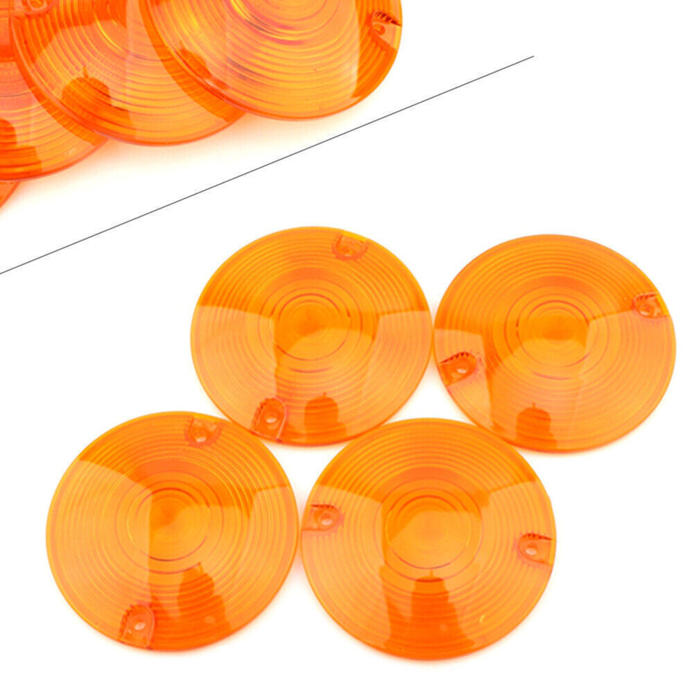 Turn Signal Light Indicator Cover Amber Lens for Harley Davidson Electra Glide