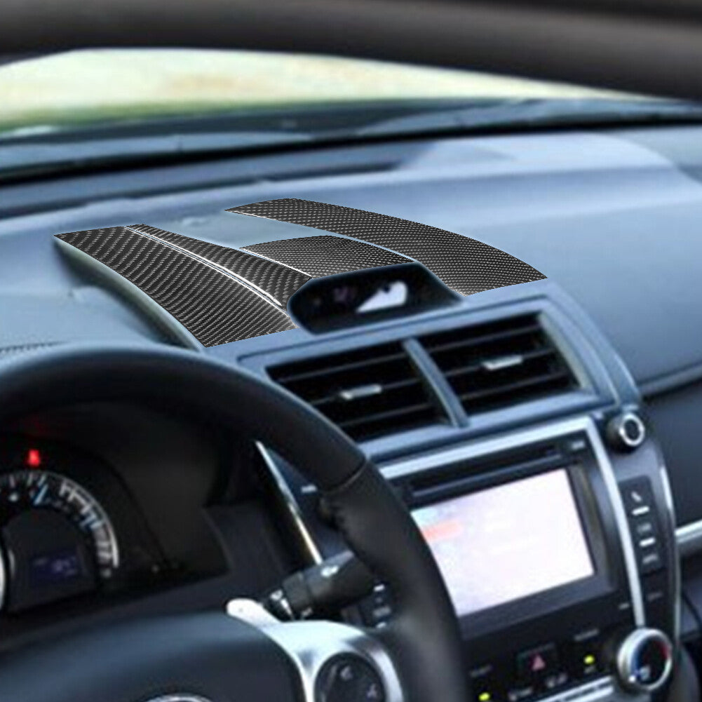 5Pcs Interior Carbon Fiber Center Control Dash Panel Trim Cover for Toyota for Camry