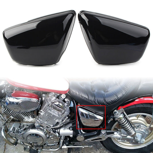 for 1984-UP for Yamaha XV 700 750 1000 1100 Virago Left Right Side Panel Cover Black