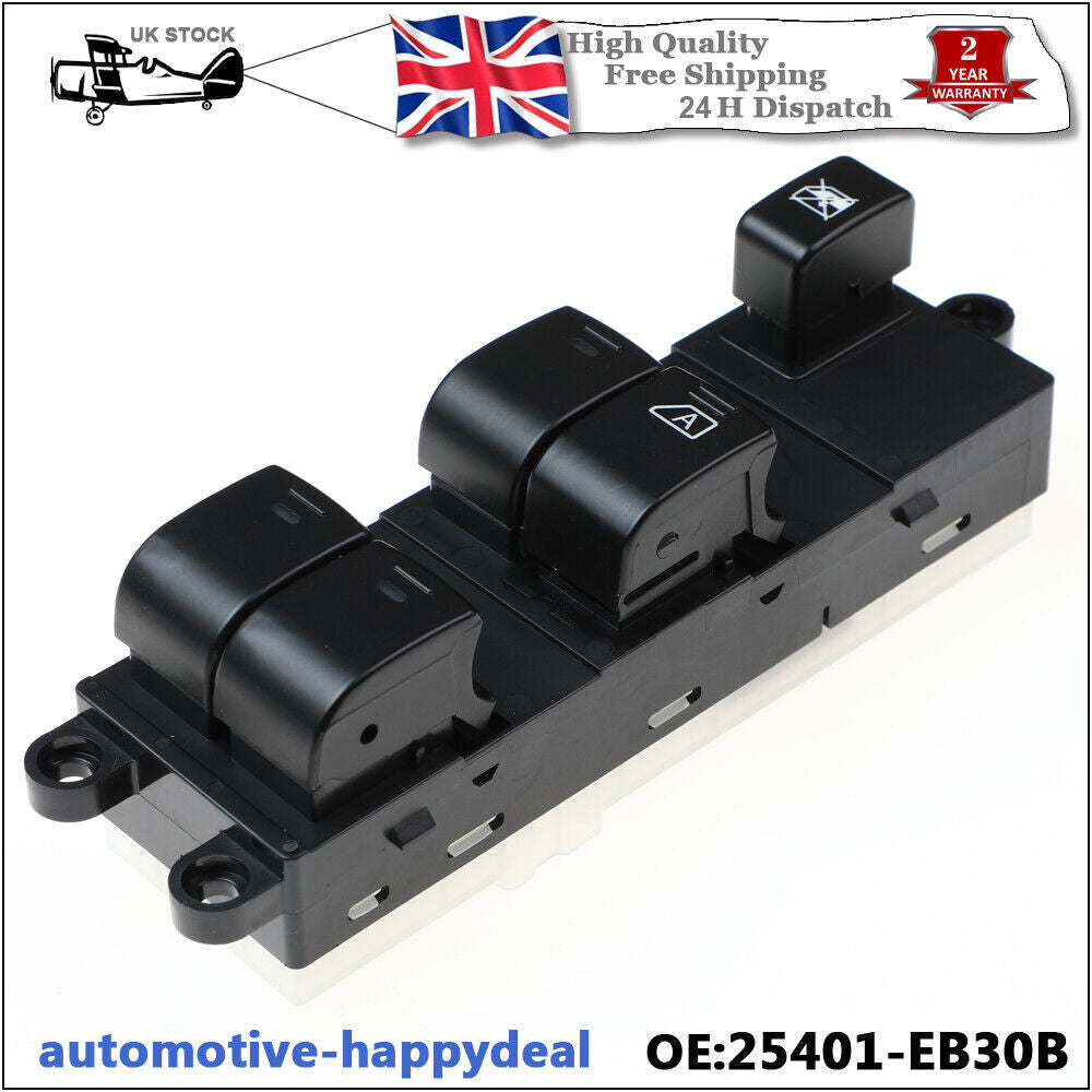 Electric Power Window Switch 25401-BB65 for Nissan Navara D40 QASHQAI J10 J11 UK