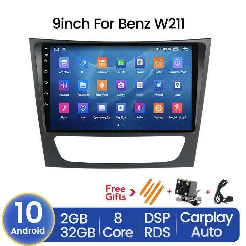 9 Android 10 Car GPS Stereo Carplay DSP RDS 2+32GB for Mercedes-Benz W211