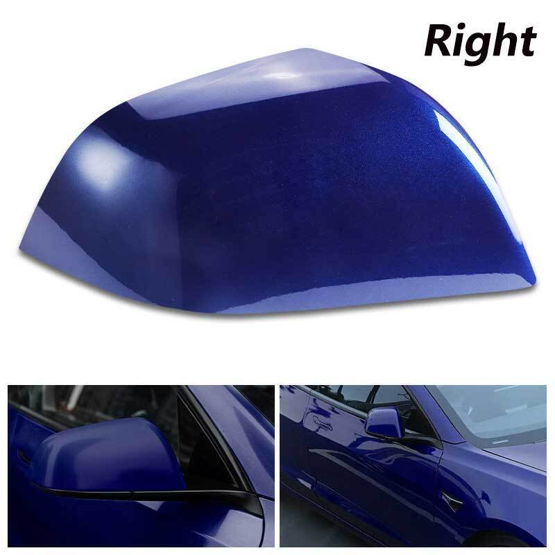 Right Side Mirror Cover Cap Blue for Tesla Model 3 2017-2022