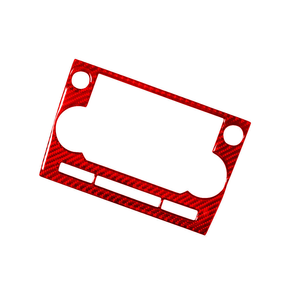 Red Carbon Fiber Radio Frame Cover Trim for Land Rover Discovery Sport 2015-2019