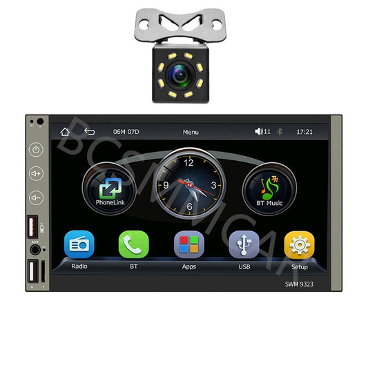 7in 2Din Car Stereo Wireless Carplay Android Auto Radio Touch Screen Player Cam