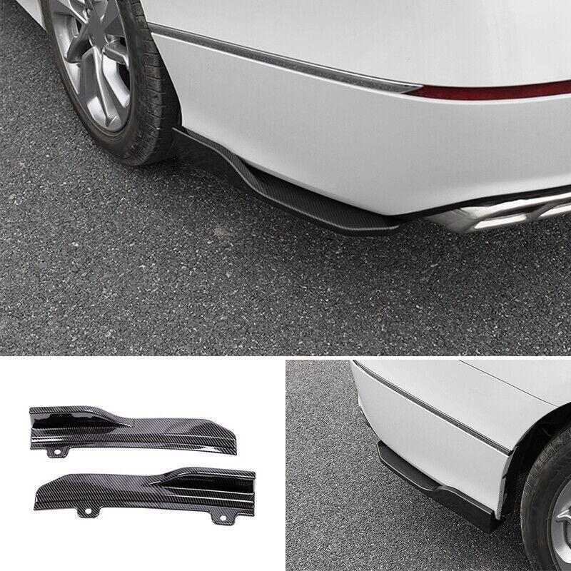 for Honda Accord 2018-2020 Rear Bumpers Lip Side Skirt Splitter 2PC Carbon Fiber