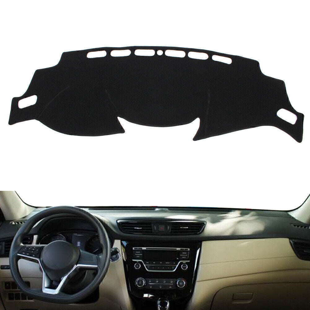 Polyester Car Dash Mat Dashboard Cover Dashmat for Nissan Rogue 2014 -2018 Black