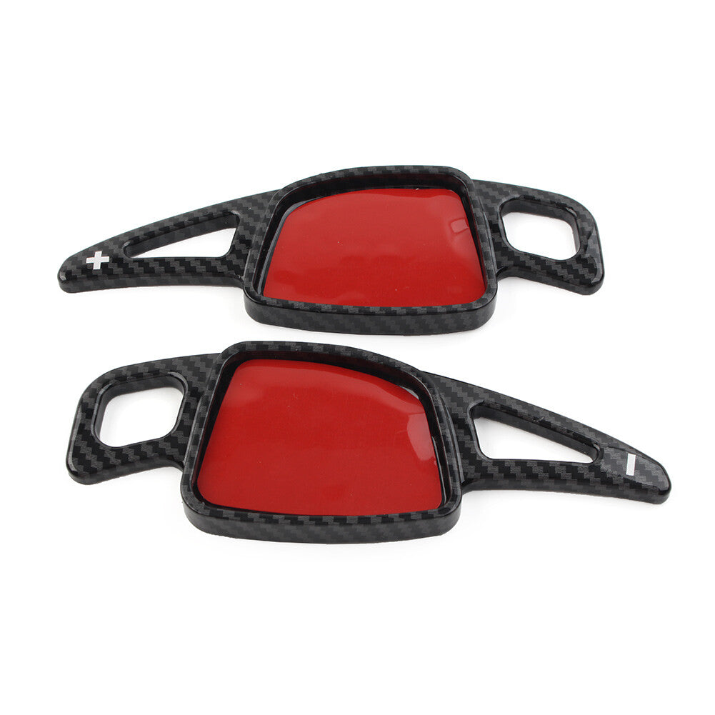 2PCS Steering Wheel Paddle Shifter Extension Fit for Audi A3 A4 S4 A5 S5 A6 A7 Black