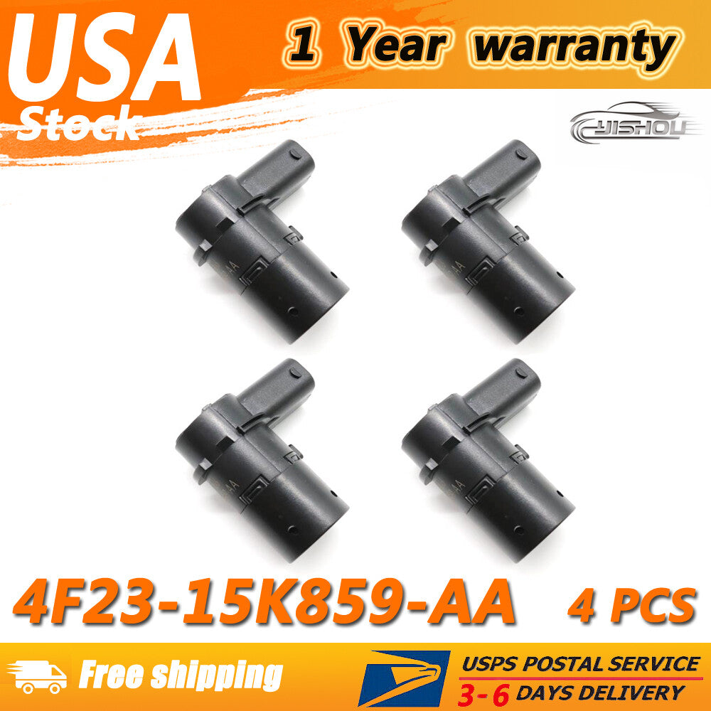 (4)4F23-15K859-AA for Ford F150 F250 Reverse Bumper Backup Assist Parking Sensor