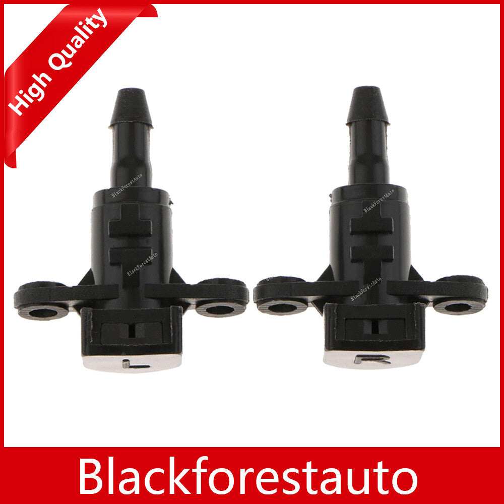 2pcs Windshield Sprayer Washer Nozzle Black LHRH Fits for Hyundai for Elantra Avante