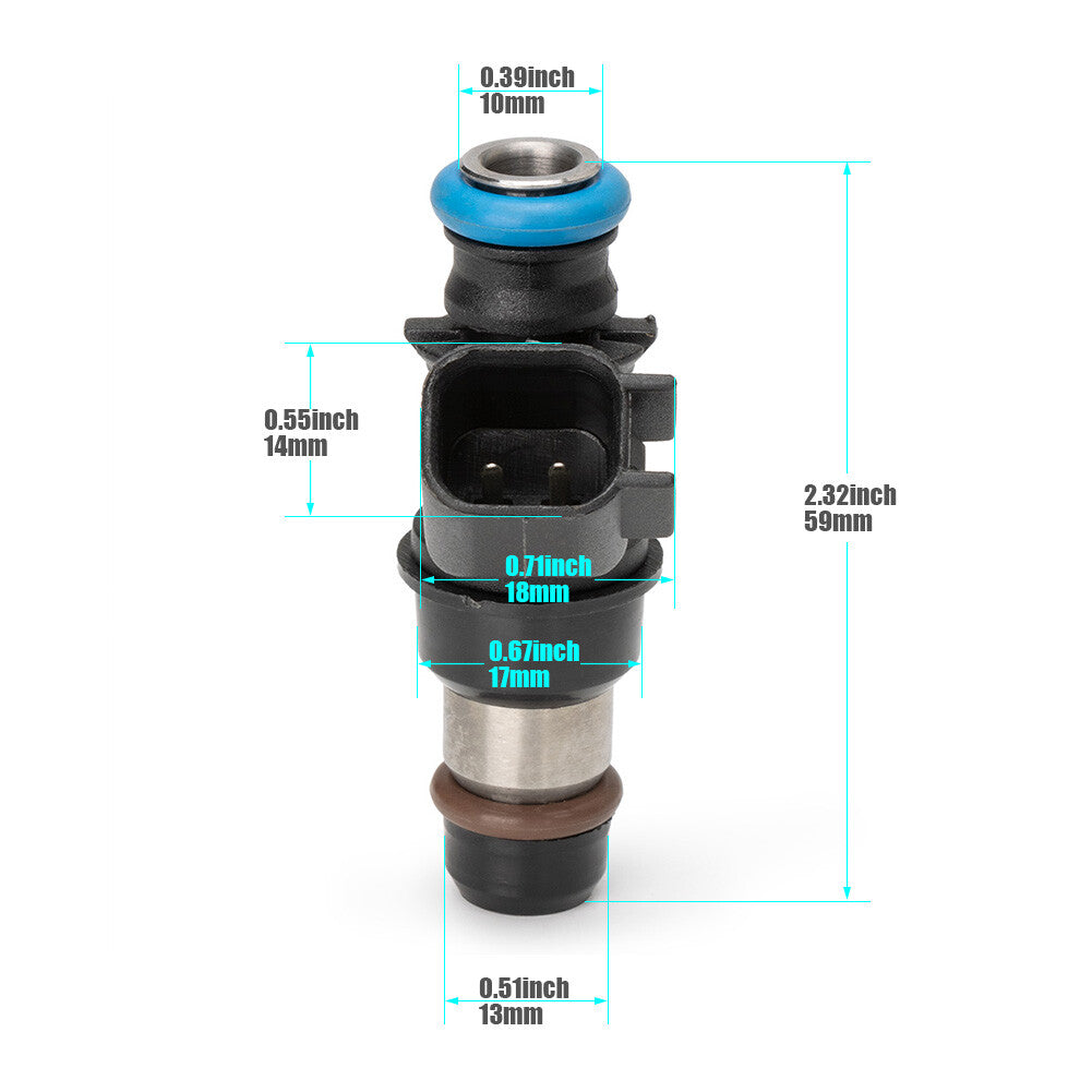 4-piece fuel injector for 2004-2010 for Chevrolet for GMC 4.8, 5.3, 6.0, 6.2 (12580681-)