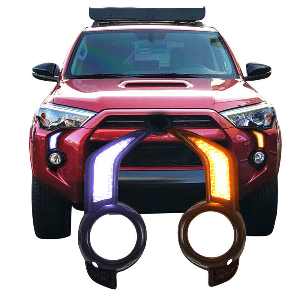 LED daytime running lights, fog lights, and turn signals for 2014-2021 for Toyota 4Runners.